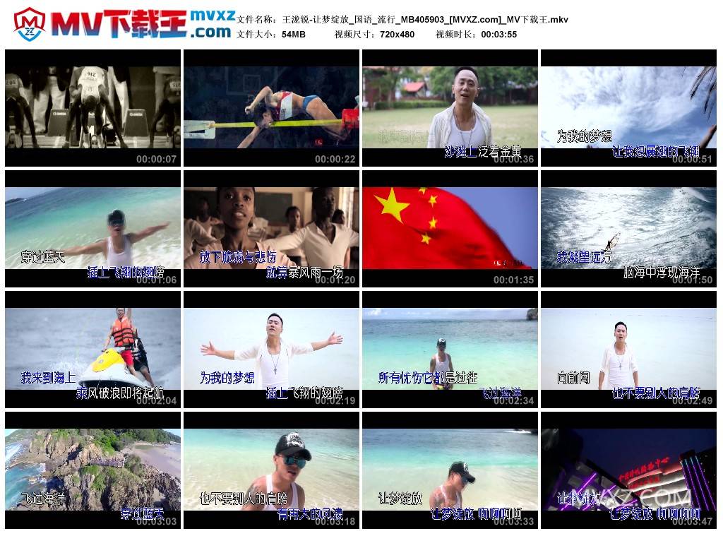 王泷锐-让梦绽放_国语_流行_MB405903